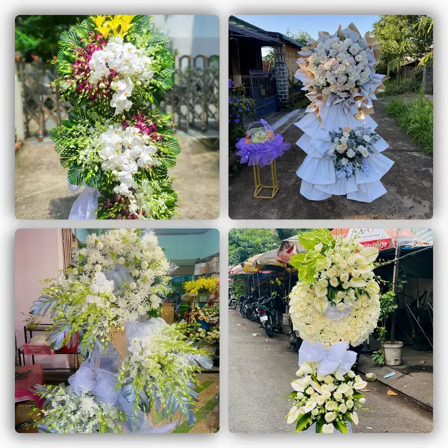 Mẫu hoa đám tang tham khảo ở Thành phố Điện Biên Phủ
