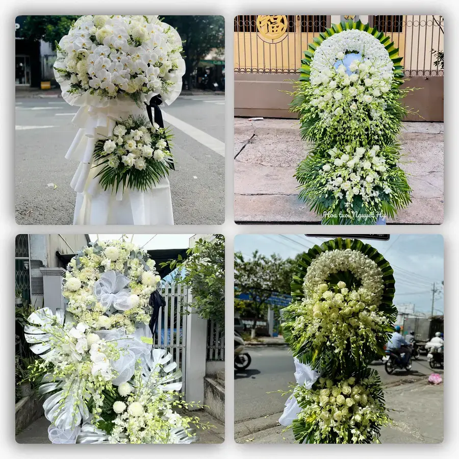 Mẫu hoa đám tang tham khảo ở Thành phố Sơn La