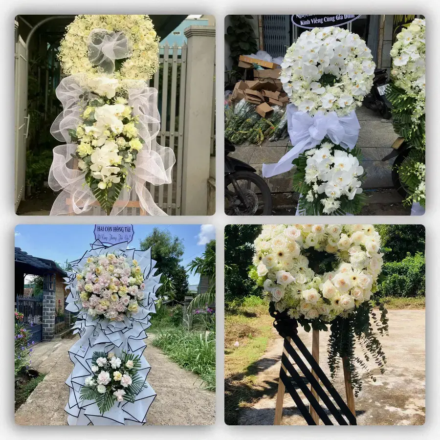 Mẫu hoa đám tang tham khảo ở Thường Tín, Thường Tín