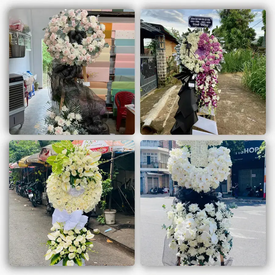 Mẫu hoa đám tang tham khảo ở TP Phan Rang Tháp Chàm
