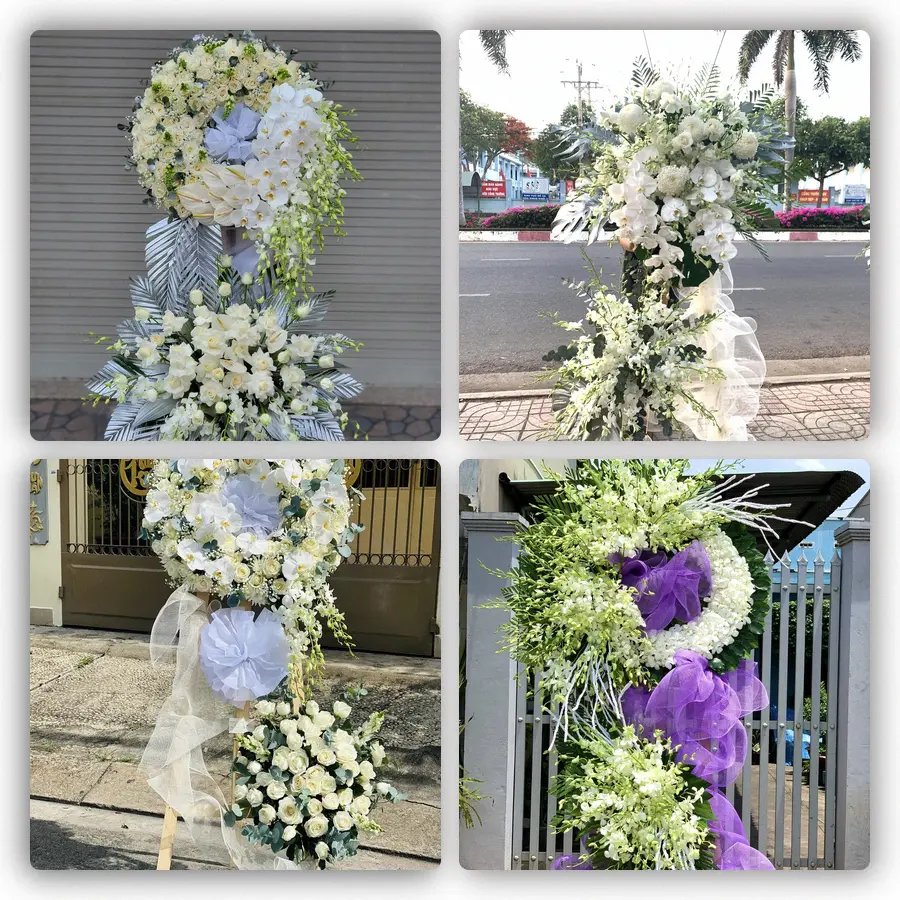 Mẫu hoa đám tang tham khảo ở Tứ Kỳ, Hải Dương