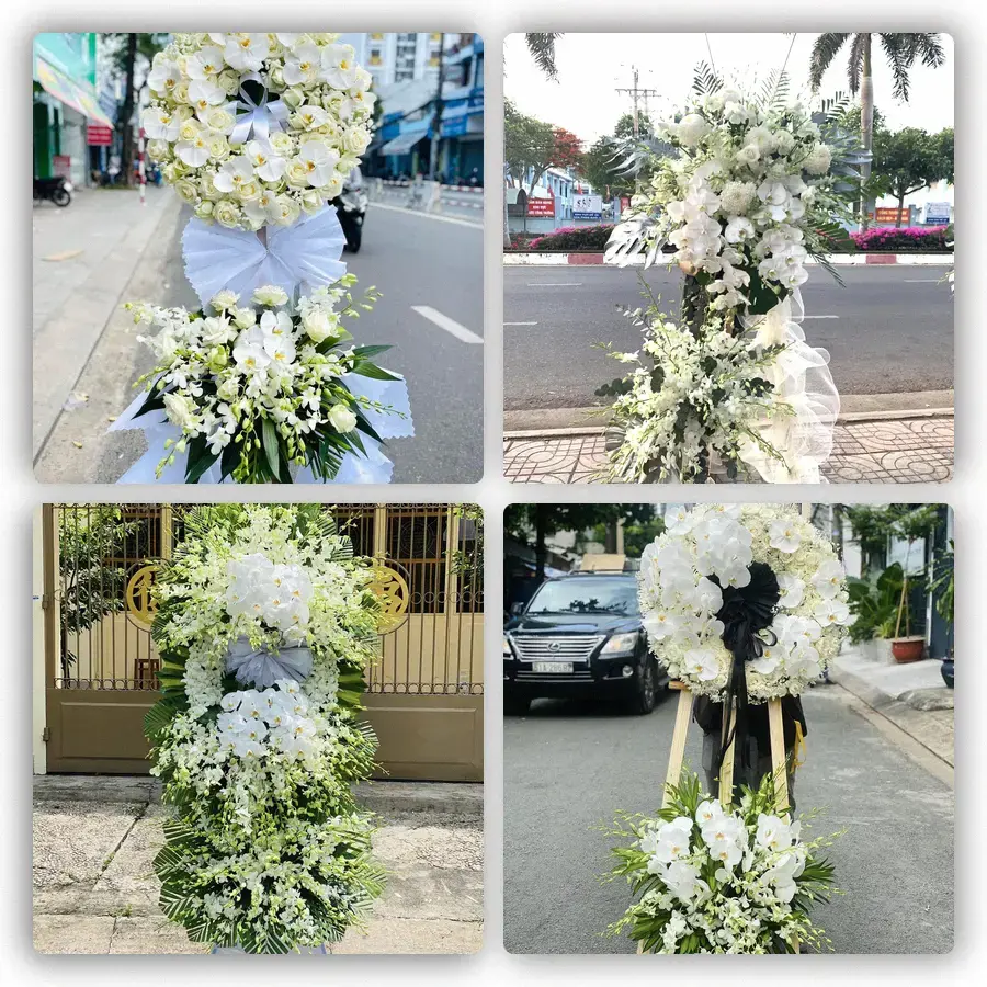 Mẫu hoa đám tang tham khảo ở Xã Bát Tràng, Thành phố Hà Nội