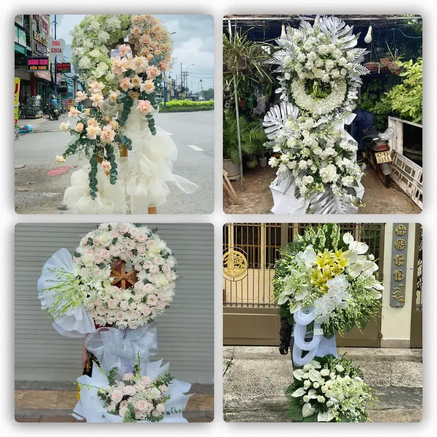 Mẫu hoa đám tang tham khảo ở Xã Bình Mỹ, Thành phố Hồ Chí Minh