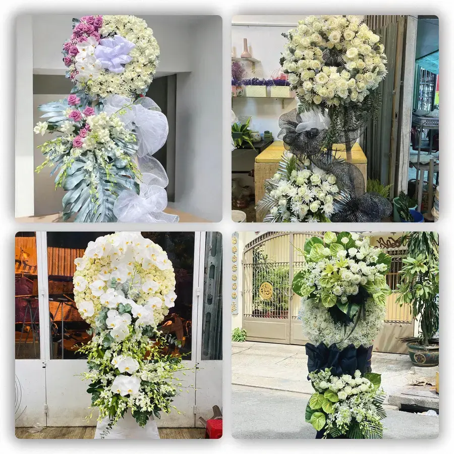 Mẫu hoa đám tang tham khảo ở Xã Cái Bè, Tỉnh Đồng Tháp