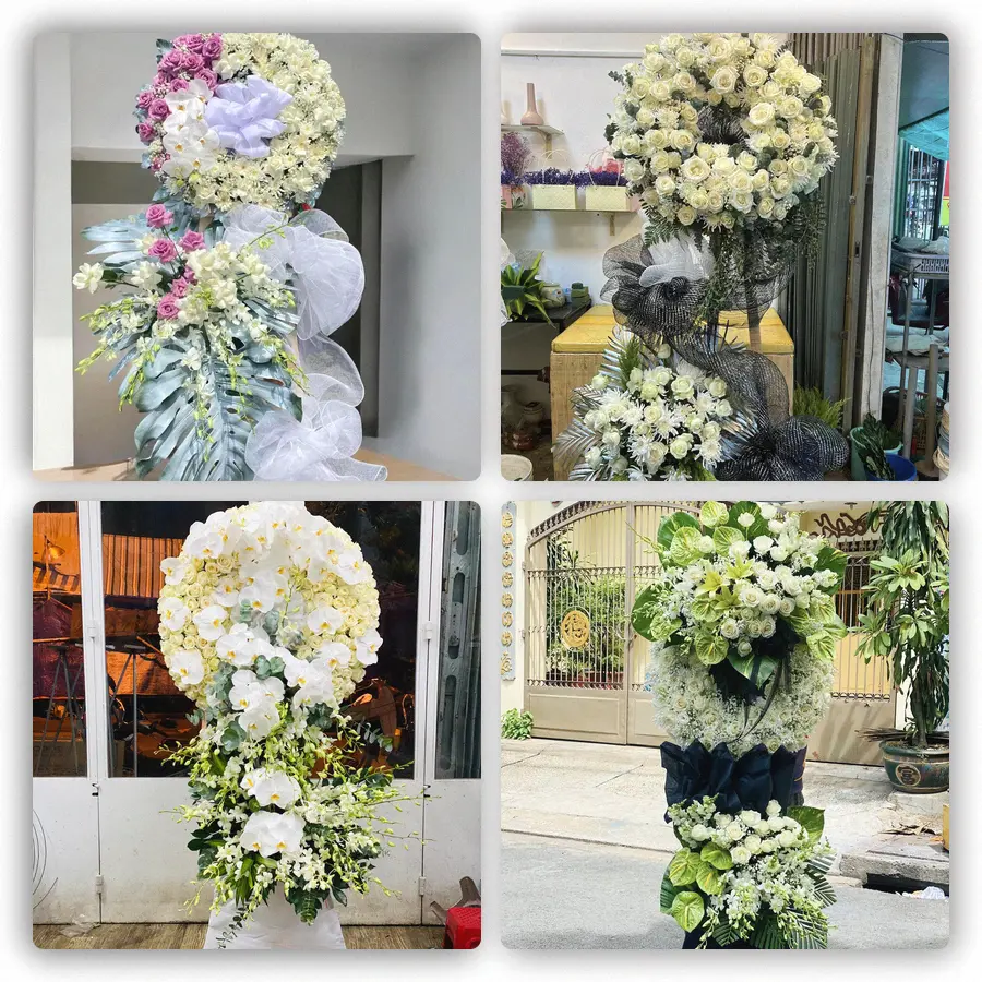 Mẫu hoa đám tang tham khảo ở Xã Cái Bè, Tỉnh Đồng Tháp