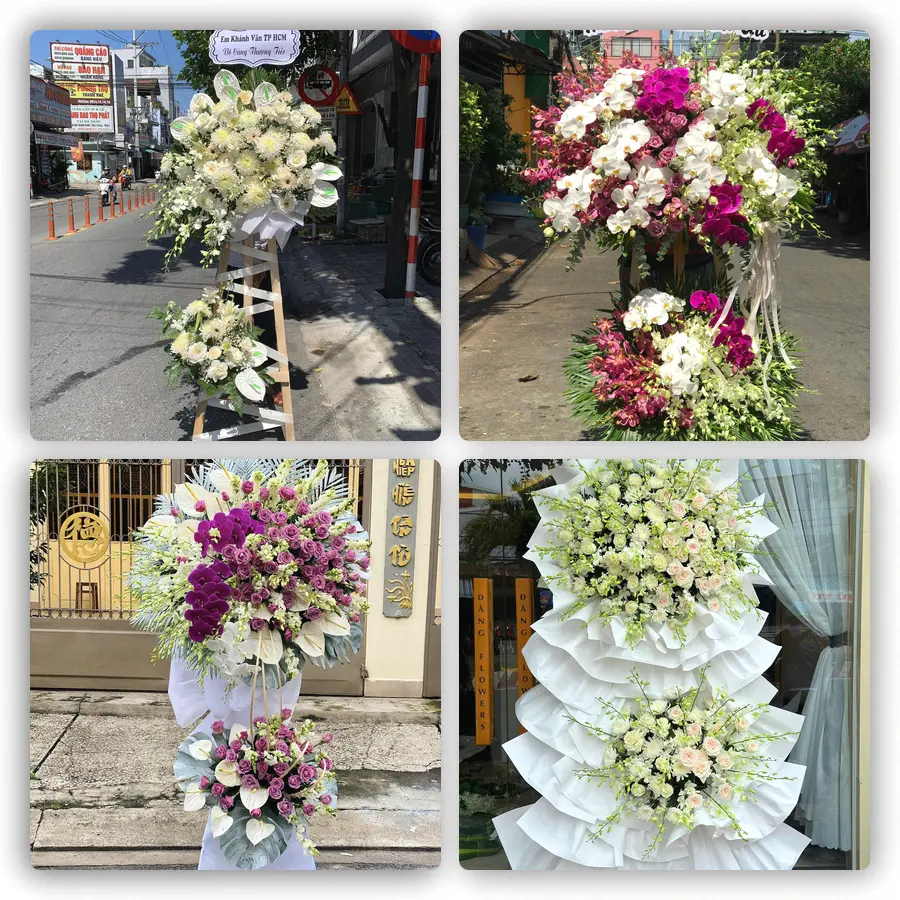 Mẫu hoa đám tang tham khảo ở Xã Cần Đước, Tỉnh Tây Ninh