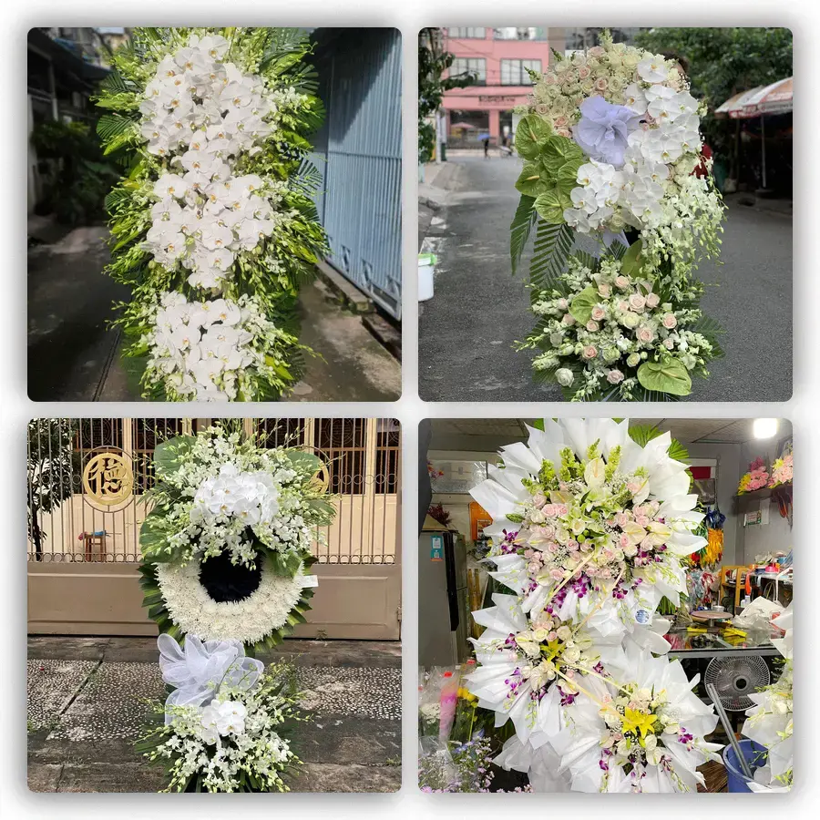 Mẫu hoa đám tang tham khảo ở Xã Chợ Mới, Tỉnh An Giang