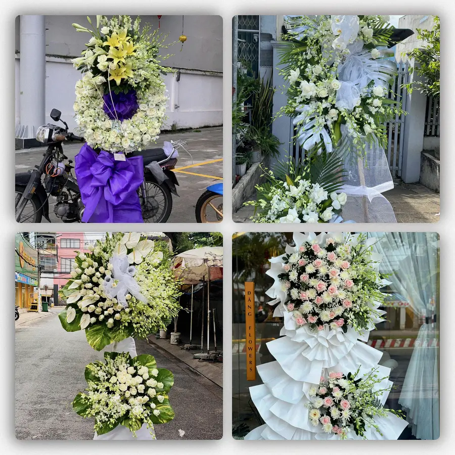 Mẫu hoa đám tang tham khảo ở Xã Cờ Đỏ, Thành phố Cần Thơ