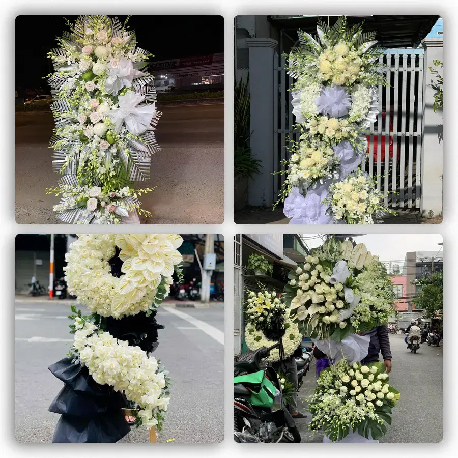 Mẫu hoa đám tang tham khảo ở Xã Dân Hòa, Thành phố Hà Nội