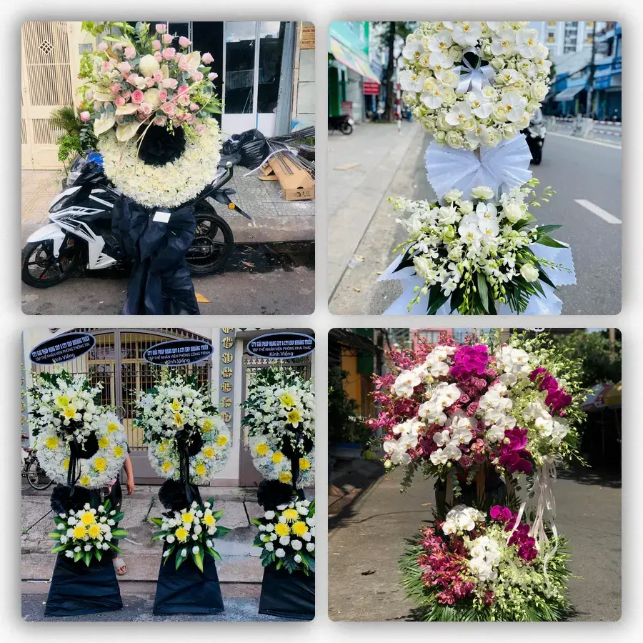 Mẫu hoa đám tang tham khảo ở Xã Đông Thạnh, Thành phố Hồ Chí Minh