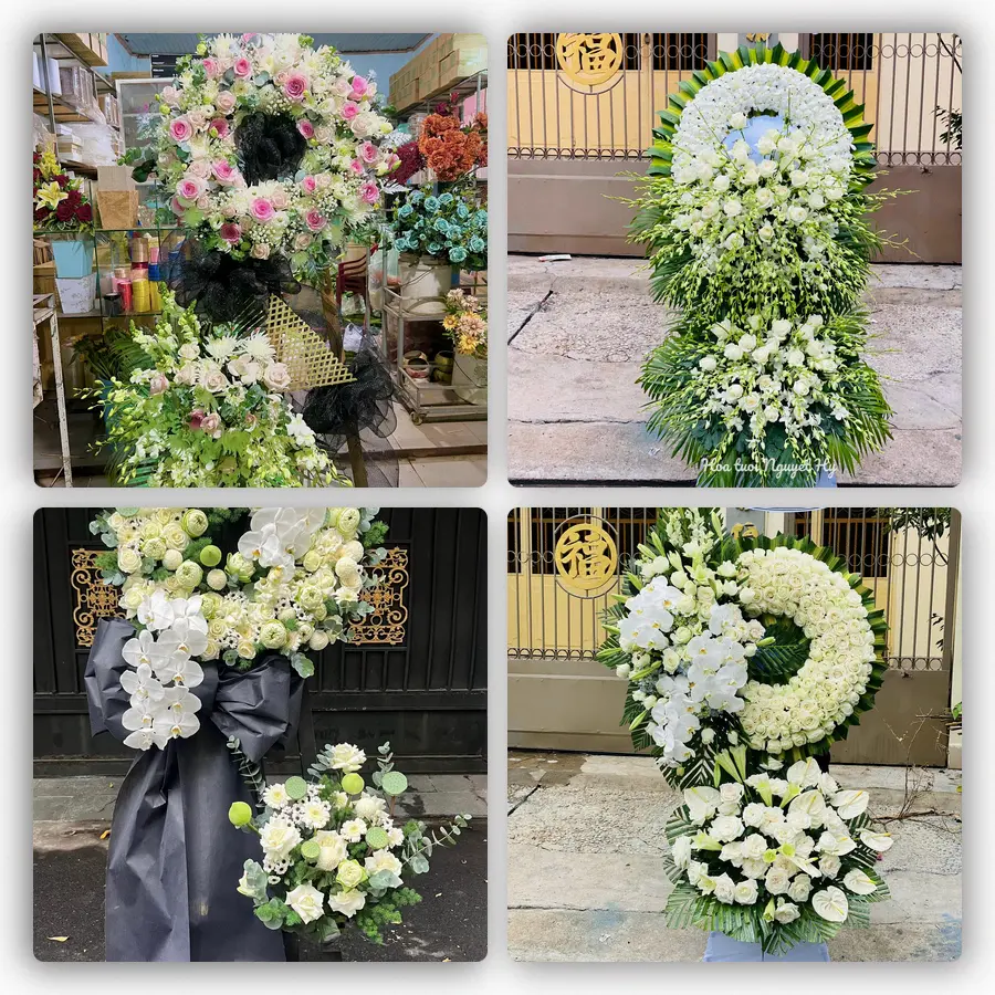 Mẫu hoa đám tang tham khảo ở Xã Đông Tiền Hải, Tỉnh Hưng Yên