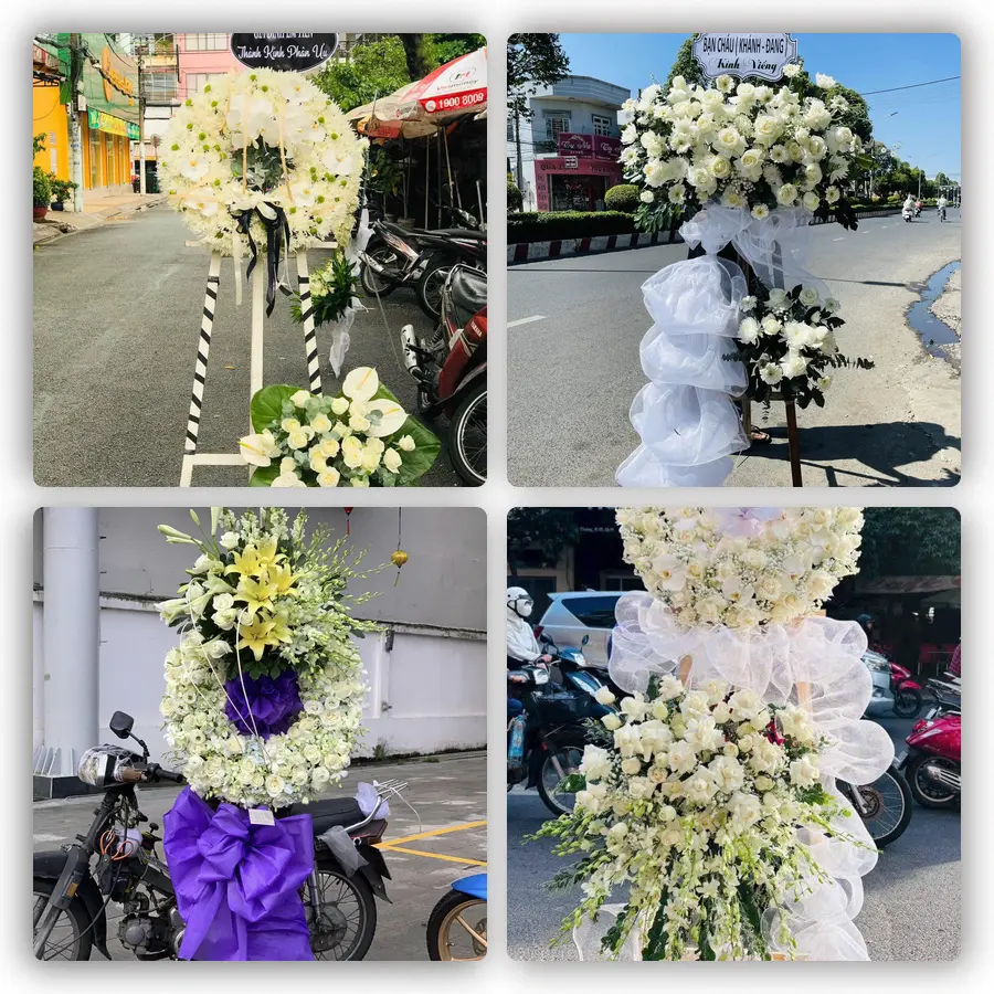 Mẫu hoa đám tang tham khảo ở Xã Đức Thịnh, Tỉnh Hà Tĩnh