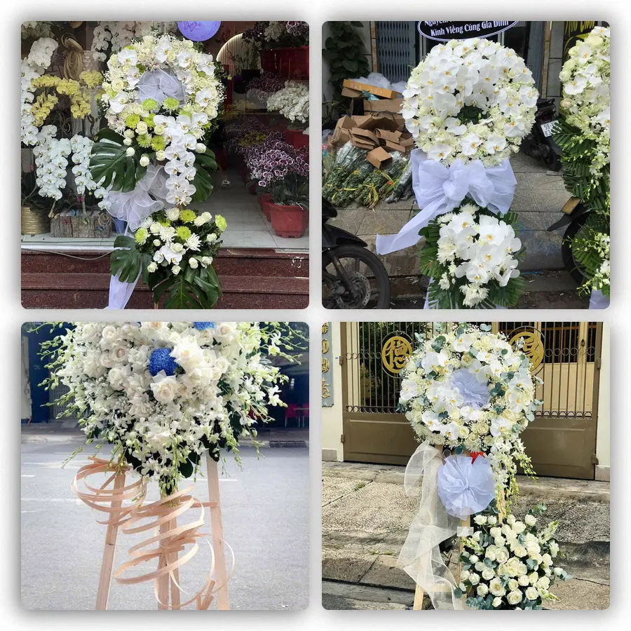 Mẫu hoa đám tang tham khảo ở Xã Hải Hậu, Tỉnh Ninh Bình