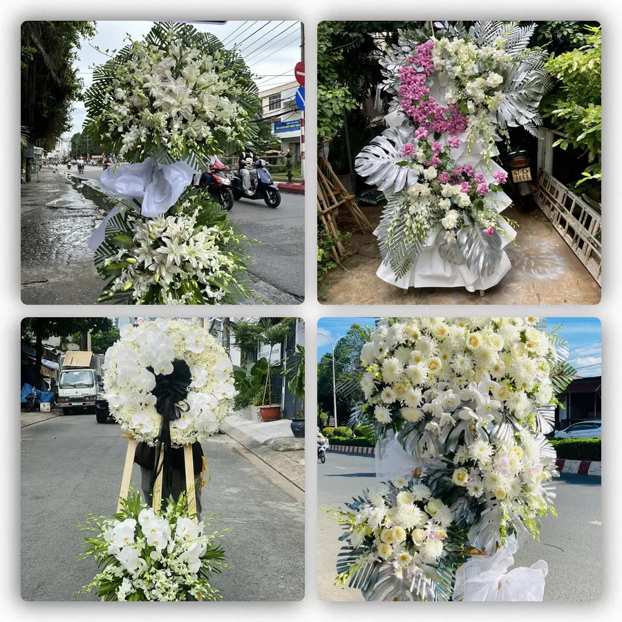 Mẫu hoa đám tang tham khảo ở Xã Hải Hưng, Tỉnh Ninh Bình