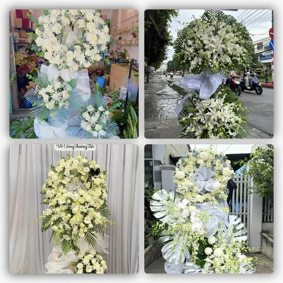 Mẫu hoa đám tang tham khảo ở Xã Hát Môn, Thành phố Hà Nội