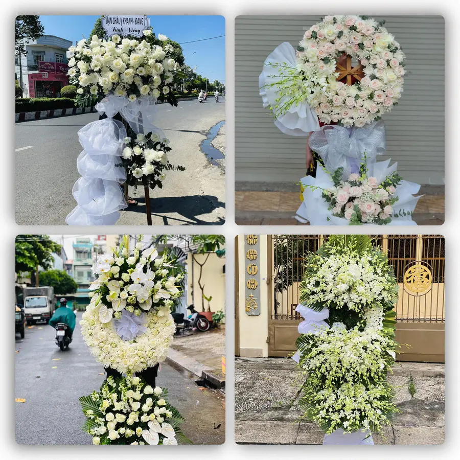 Mẫu hoa đám tang tham khảo ở Xã Hồng Vân, Thành phố Hà Nội