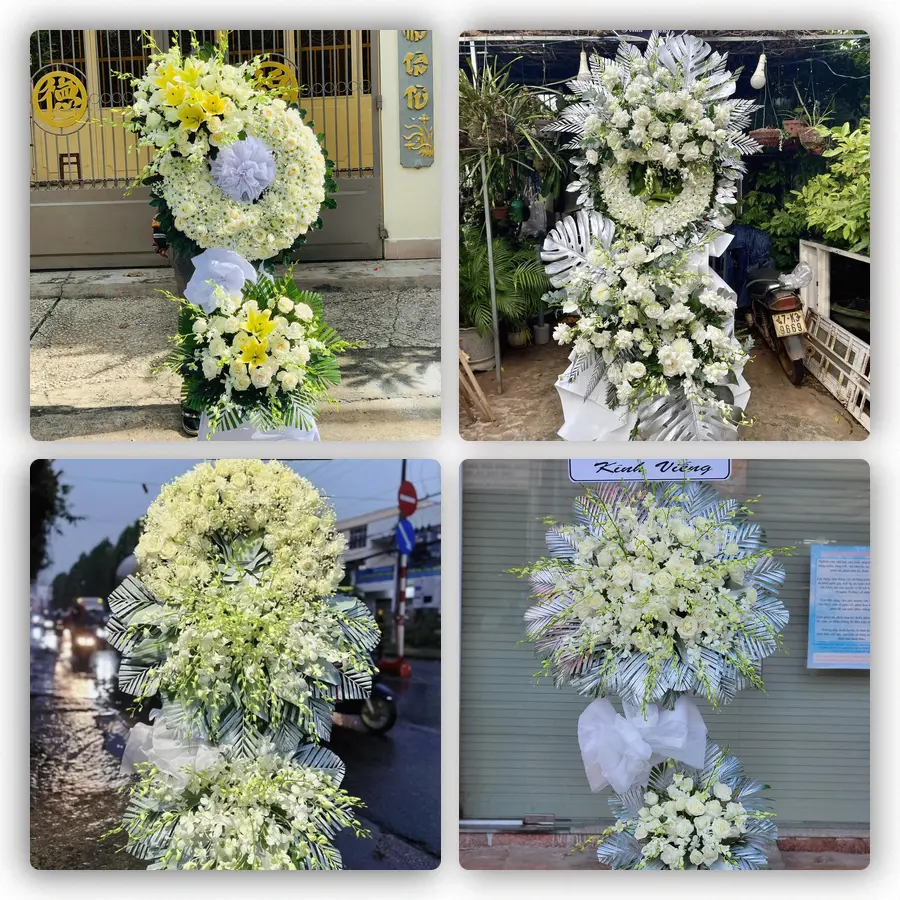 Mẫu hoa đám tang tham khảo ở Xã Kẻ Sặt, Thành phố Hải Phòng
