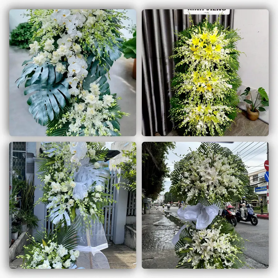 Mẫu hoa đám tang tham khảo ở Xã Lâm Thao, Tỉnh Bắc Ninh