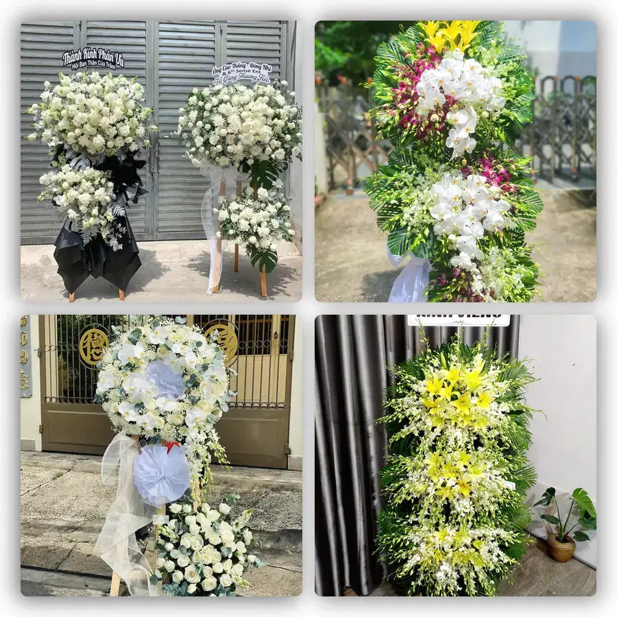 Mẫu hoa đám tang tham khảo ở Xã Long Điền, Tỉnh An Giang