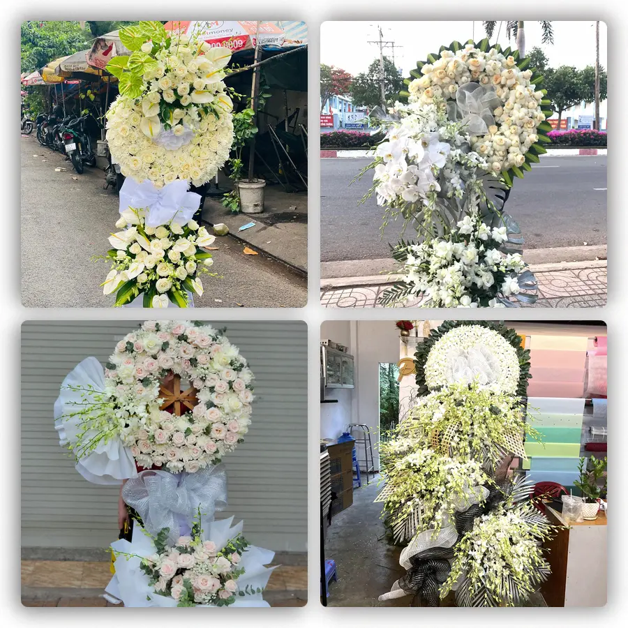 Mẫu hoa đám tang tham khảo ở Xã Long Định, Tỉnh Đồng Tháp