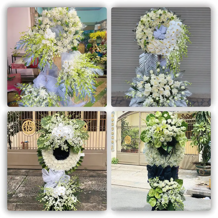 Mẫu hoa đám tang tham khảo ở Xã Long Hưng, Tỉnh Hưng Yên