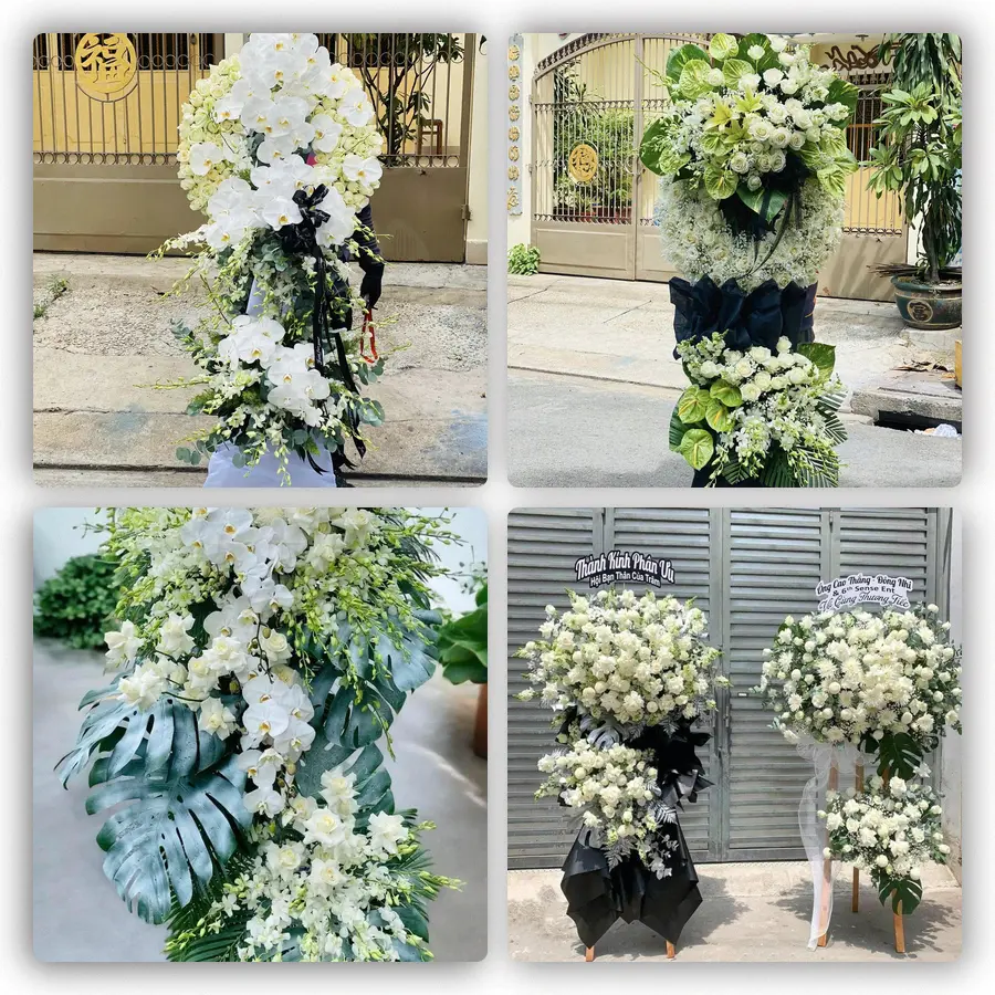 Mẫu hoa đám tang tham khảo ở Xã Ngự Thiên, Tỉnh Hưng Yên