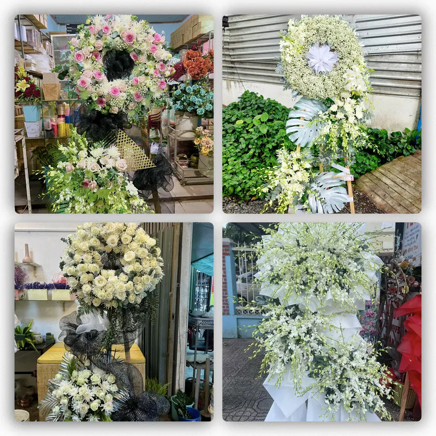Mẫu hoa đám tang tham khảo ở Xã Ninh Phước, Tỉnh Khánh Hòa
