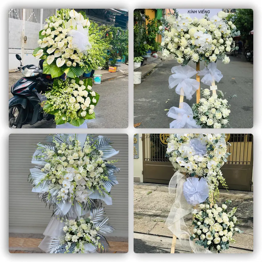 Mẫu hoa đám tang tham khảo ở Xã Phụng Công, Tỉnh Hưng Yên