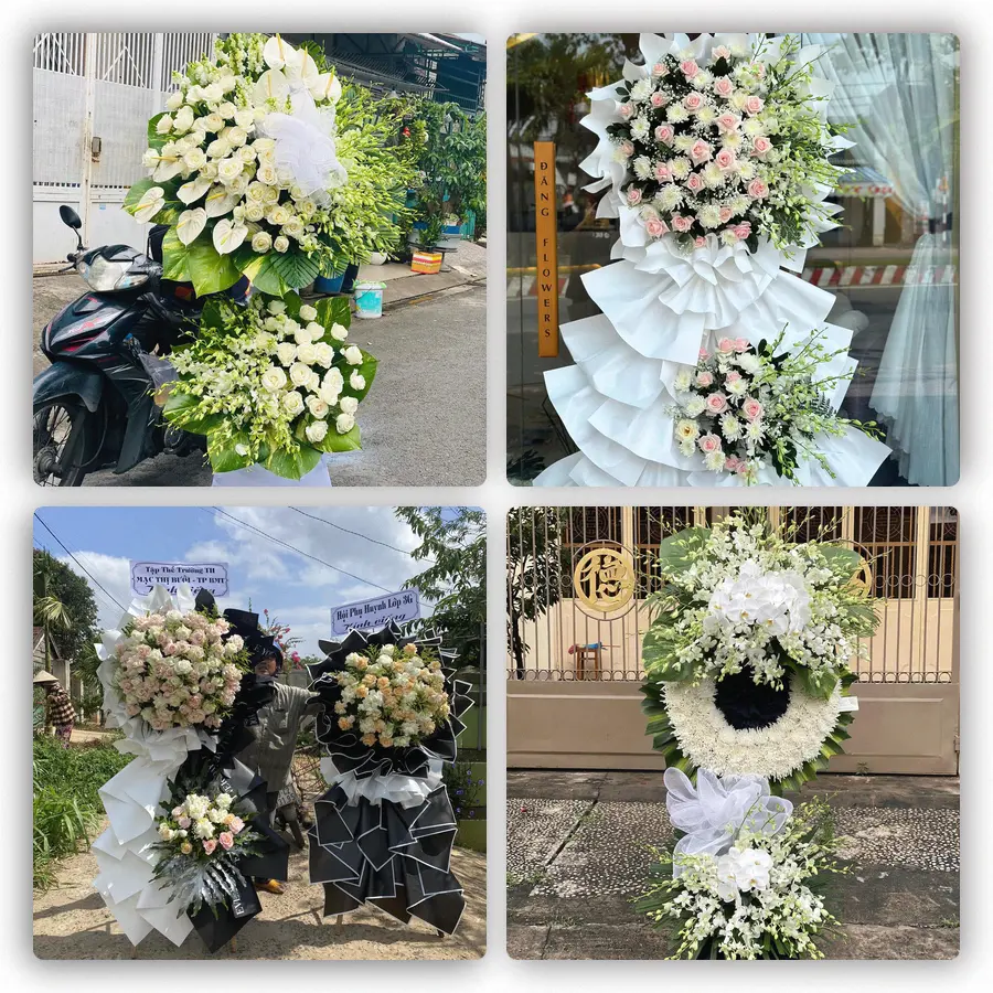 Mẫu hoa đám tang tham khảo ở Xã Phước Lý, Tỉnh Tây Ninh