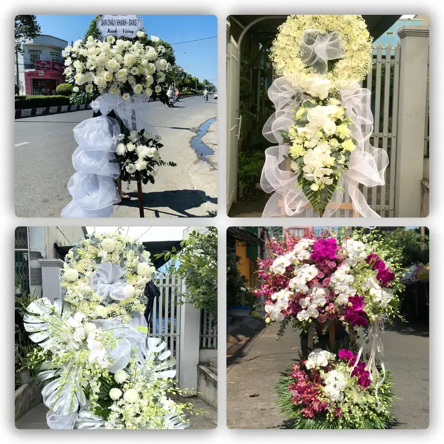 Mẫu hoa đám tang tham khảo ở Xã Quảng Bị, Thành phố Hà Nội