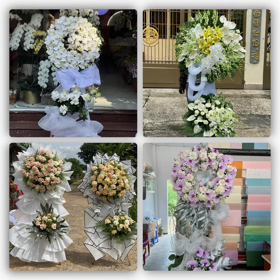 Mẫu hoa đám tang tham khảo ở Xã Quảng Châu, Tỉnh Nghệ An
