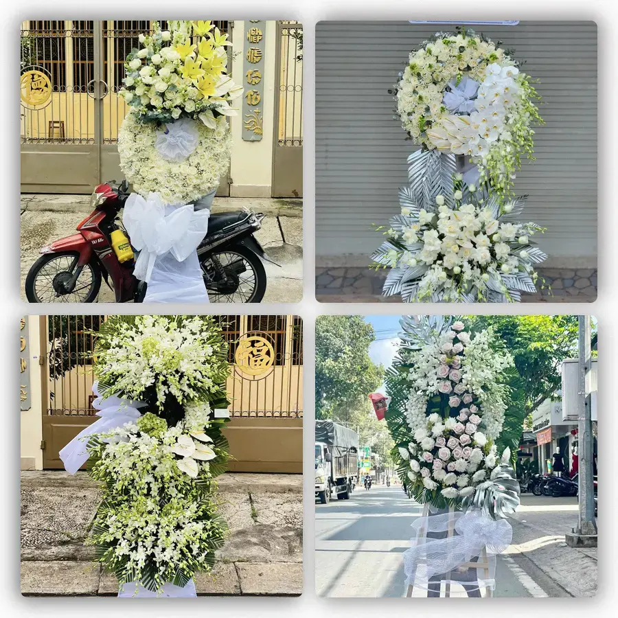 Mẫu hoa đám tang tham khảo ở Xã Quảng Oai, Thành phố Hà Nội