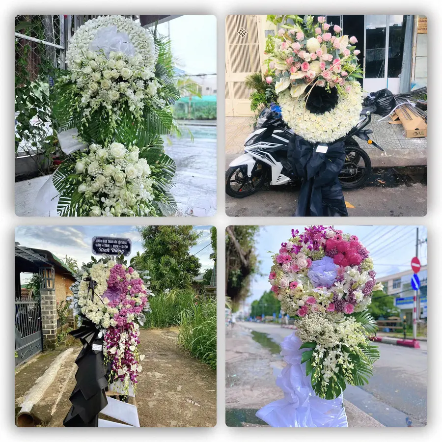 Mẫu hoa đám tang tham khảo ở Xã Quỳnh Văn, Tỉnh Nghệ An