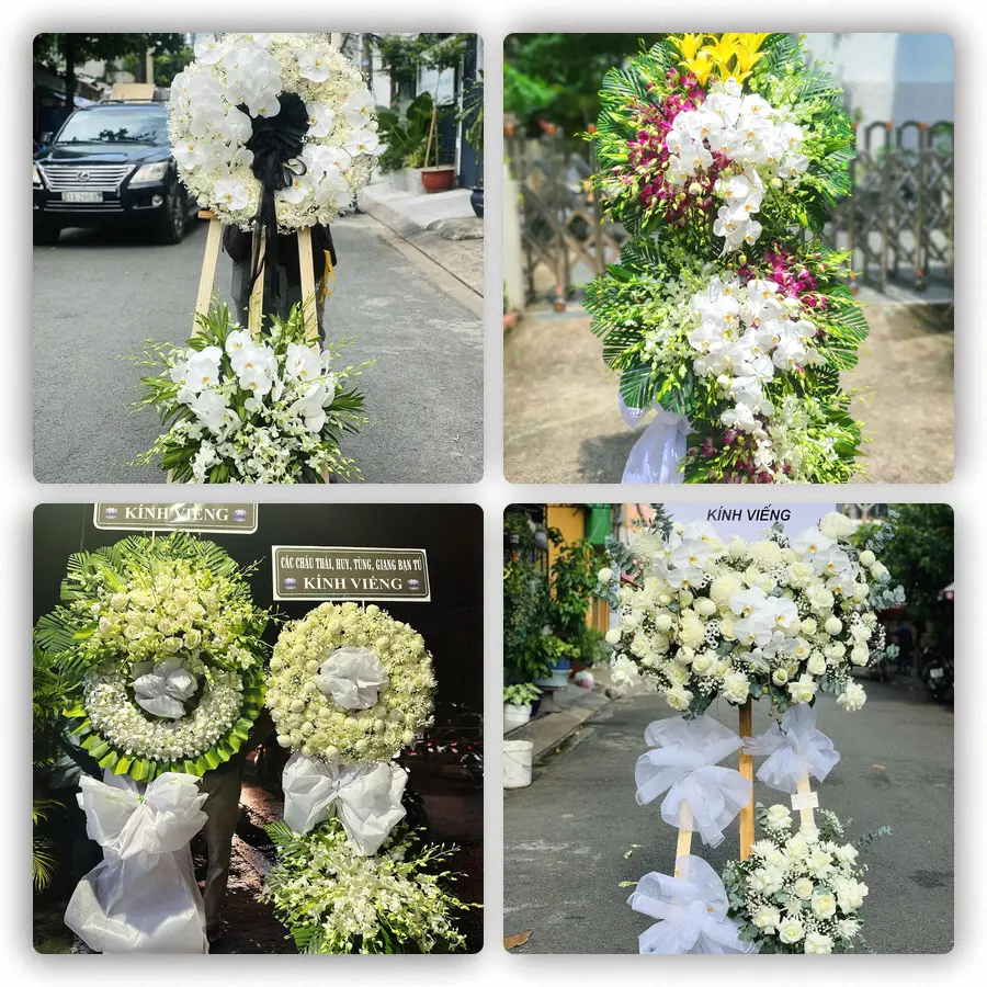 Mẫu hoa đám tang tham khảo ở Xã Sơn Tịnh, Tỉnh Quảng Ngãi