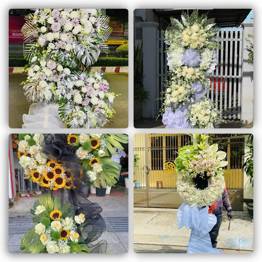 Mẫu hoa đám tang tham khảo ở Xã Tân Tập, Tỉnh Tây Ninh