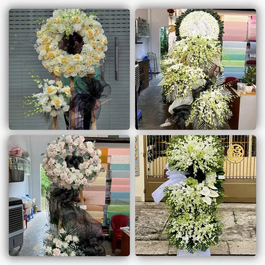 Mẫu hoa đám tang tham khảo ở Xã Tân Vĩnh Lộc, Thành phố Hồ Chí Minh
