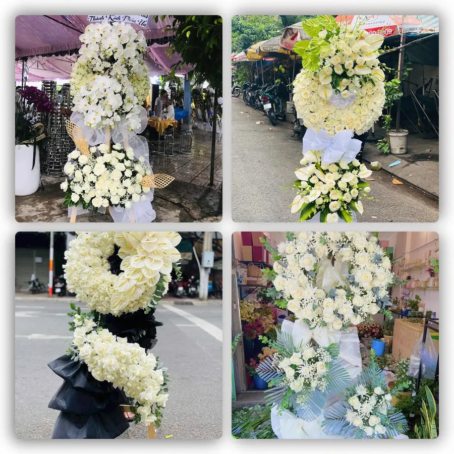 Mẫu hoa đám tang tham khảo ở Xã Thái Mỹ, Thành phố Hồ Chí Minh