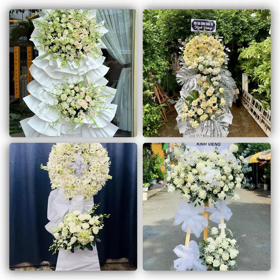 Mẫu hoa đám tang tham khảo ở Xã Thạnh Xuân, Thành phố Cần Thơ