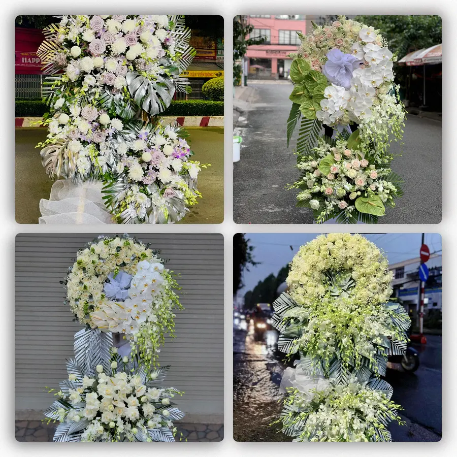 Mẫu hoa đám tang tham khảo ở Xã Tiên La, Tỉnh Hưng Yên