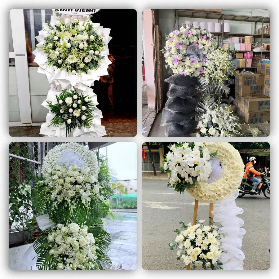 Mẫu hoa đám tang tham khảo ở Xã Tịnh Khê, Tỉnh Quảng Ngãi