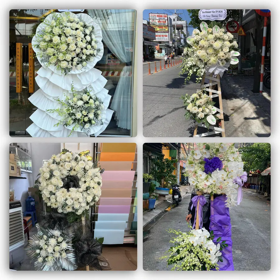 Mẫu hoa đám tang tham khảo ở Xã Trà Côn, Tỉnh Vĩnh Long