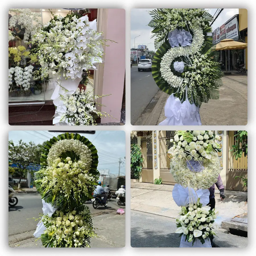 Mẫu hoa đám tang tham khảo ở Xã Triệu Việt Vương, Tỉnh Hưng Yên