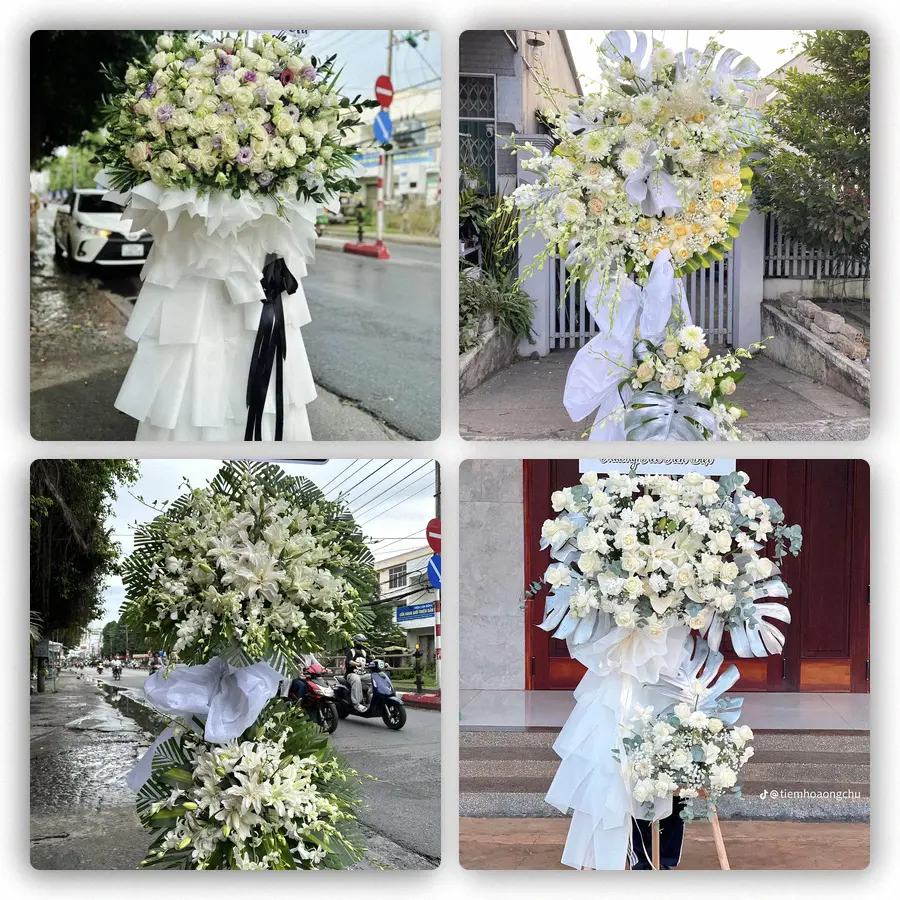 Mẫu hoa đám tang tham khảo ở Yên Dũng, Bắc Giang