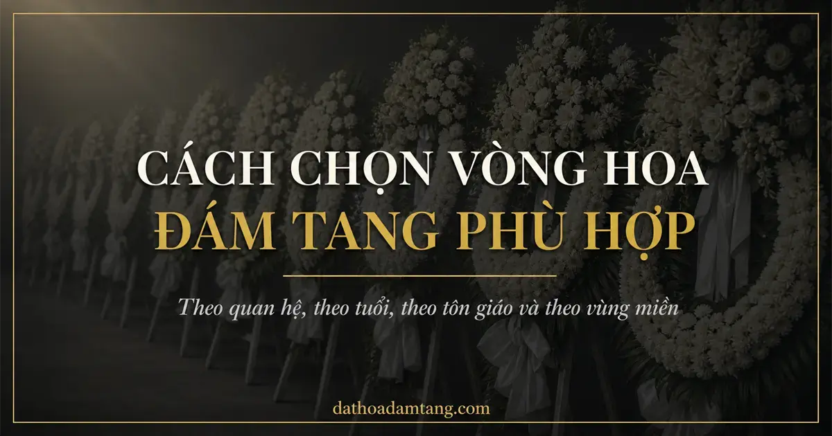 Cách Chọn Vòng Hoa Đám Tang Phù Hợp Chi Tiết Nhất