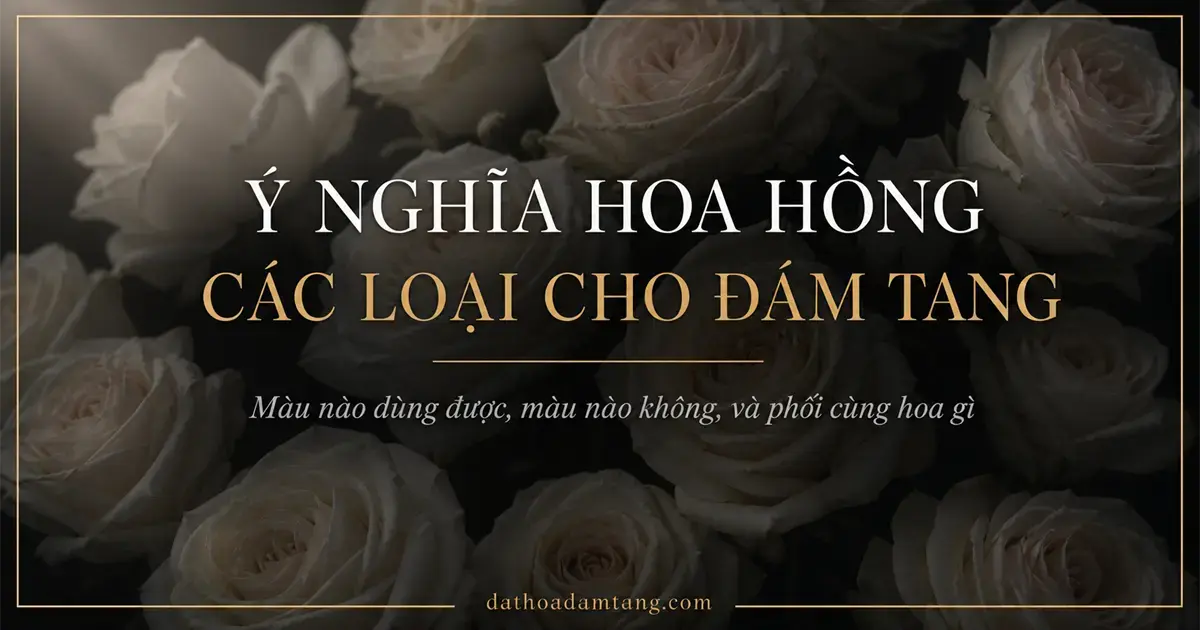 Ý Nghĩa Hoa Hồng Các Loại Phù Hợp Cho Đám Tang